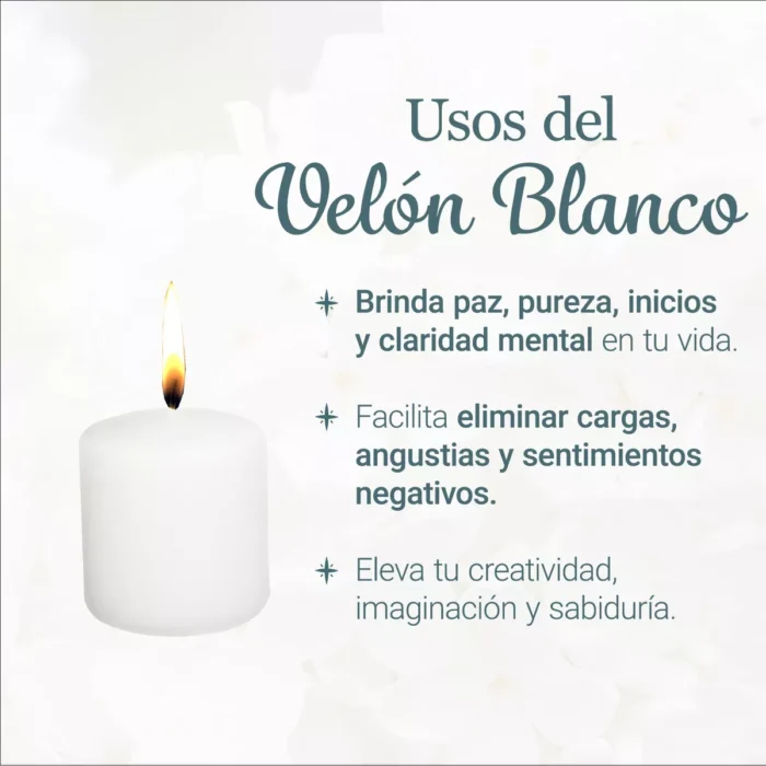 Vela Velon Cirio Blanco Rojo 8 Cm ch Limpias Amarres Amor 1