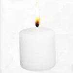 Vela blanca velón – ritual simbólico de armonía y limpieza espiritual