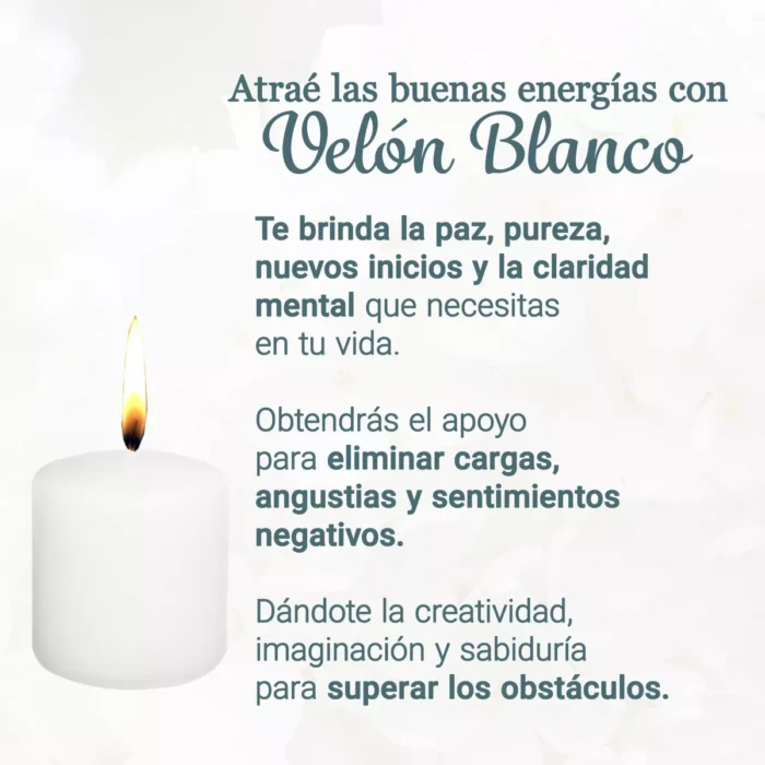 Vela Velon Cirio Blanco Rojo 8 Cm ch Limpias Amarres Amor 3