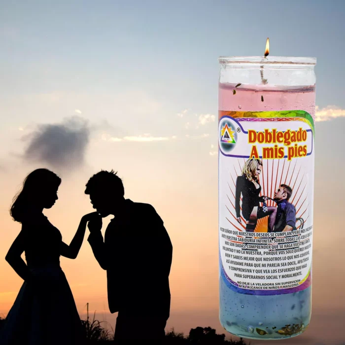 Veladora Gel Doblegado A Mis Pies Amor Pasion Y Deseo 3