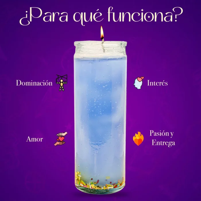 Veladora Gel Dominio Hombre Amarre Amor 1