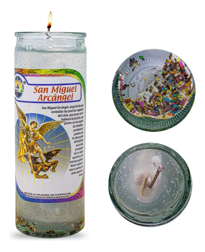 Veladora Gel San Miguel Arcangel Proteccion
