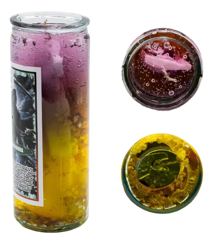 Veladora Gel Santa Muerte Dominadora Amarre De Amor Dominio 1