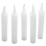 Velas para santería – Paquete de 100 piezas de parafina blanca