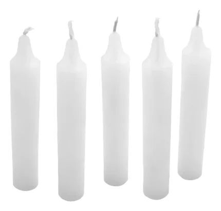 Velas Parafina 100 Piezas 9 Cm Santería Ofrendas