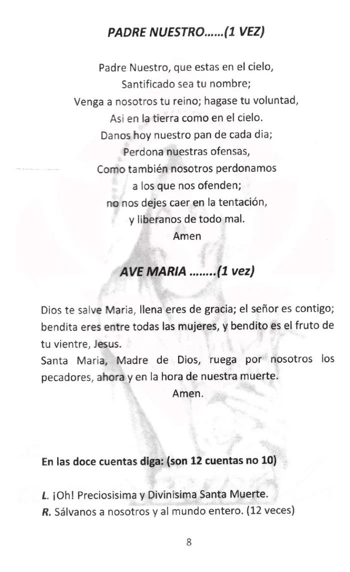 Misa Espiritual Santisima Muerte Libro De Oracion Y Rosario 4