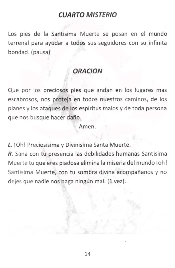 Misa Espiritual Santisima Muerte Libro De Oracion Y Rosario 5