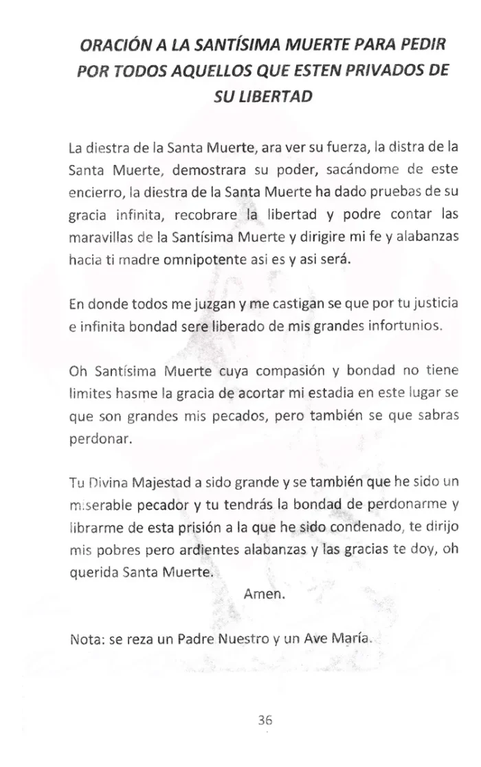 Misa Espiritual Santisima Muerte Libro De Oracion Y Rosario 7