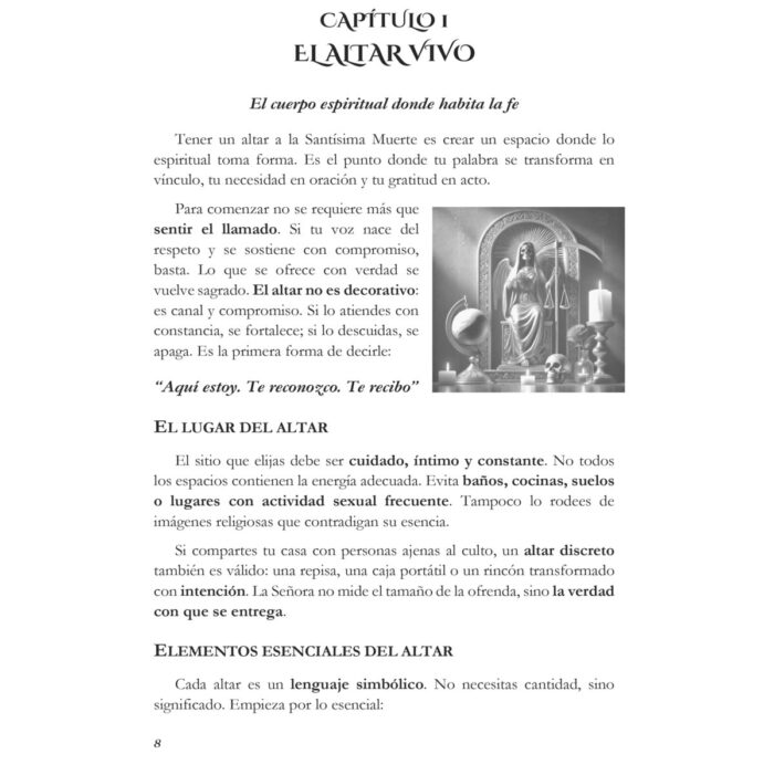 Santa Muerte Rosa 30 cm, amor y paz con biblia incluida - Image 14
