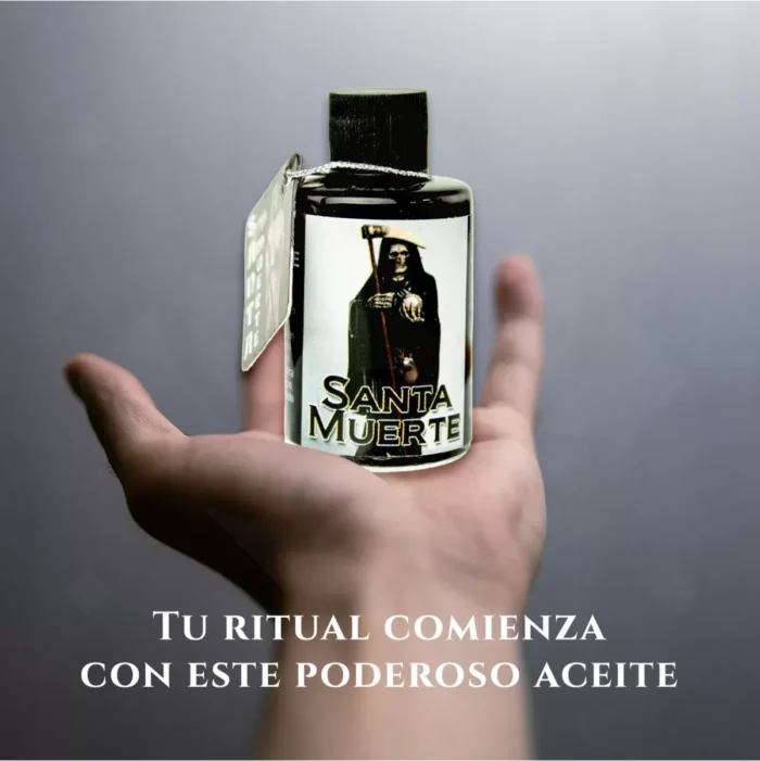 Aceite Espiritual Santa Muerte Negra Rituales Consagración - Image 3