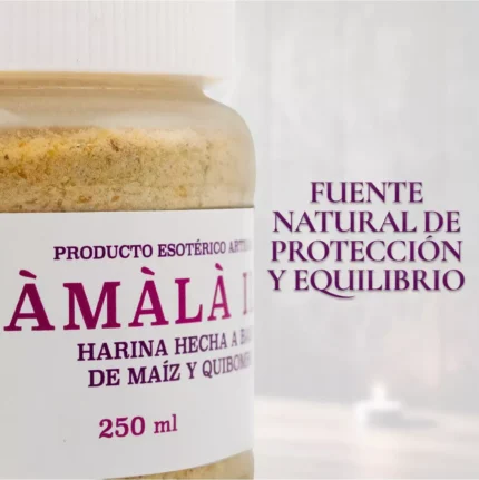 harina de maíz y quimbombó para ofrenda