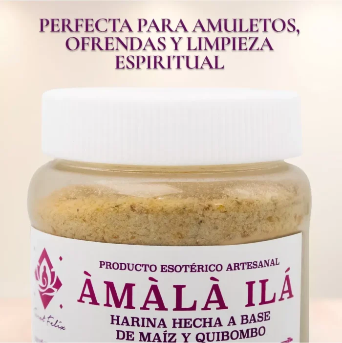 Amalá 250 ml, harina de maíz y quimbombó para ofrenda - Image 3
