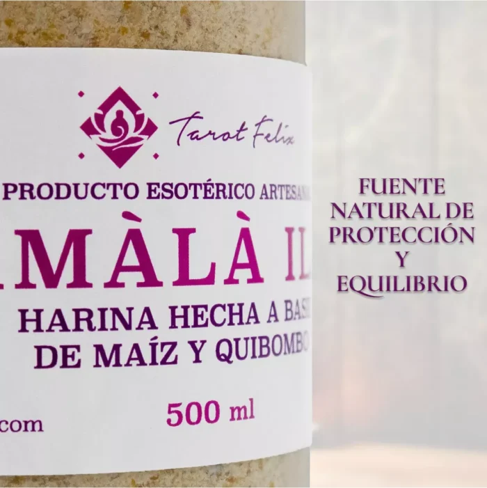 Amalá 500 ml, harina de maíz y quimbombó para ofrenda - Image 3