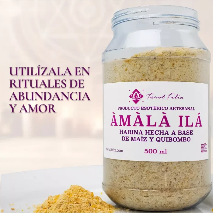 Amalá 500 ml, harina de maíz y quimbombó para ofrenda - Image 5