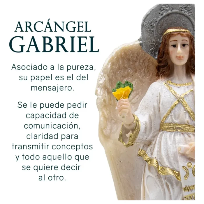 Arcángel Gabriel 14 cm, mensajero divino de luz - Image 5