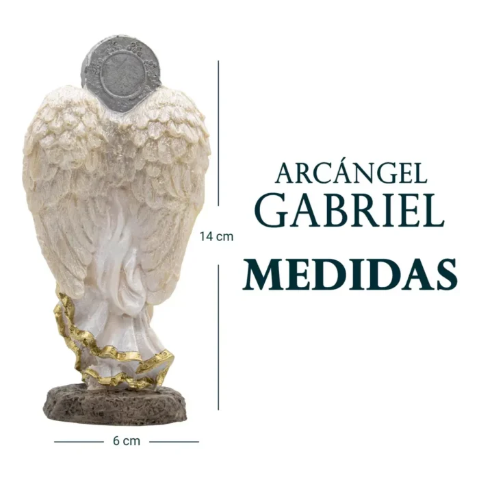Arcángel Gabriel 14 cm, mensajero divino de luz - Image 3
