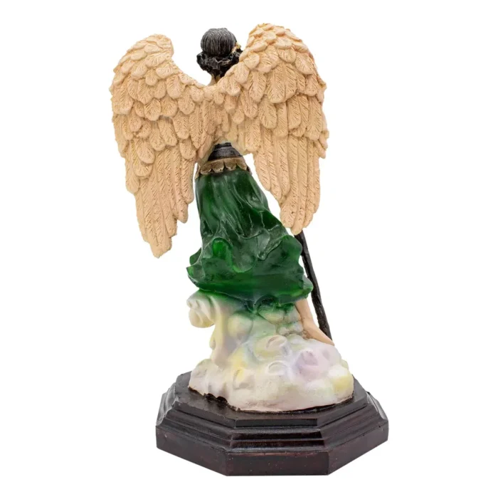 Arcangel San Rafael Angel Escultura 35 Cm Ojo De Vidrio. - Image 3