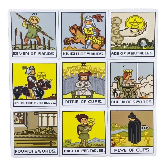 Cartas Tarot Pixeles 8‑Bits Rider guía PDF retro - Image 2