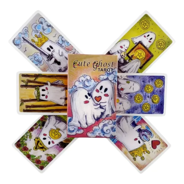 Cartas Tarot Cute Ghost Rider guía PDF emotiva - Image 3