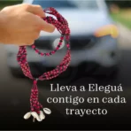 Mazo Elegguá carro 47 cm, collar ritual 6 hilos - Image 9