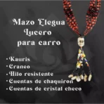 Collar de Eleguá protector 47 cm, mazo lucero y carro - Image 4