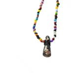 Collar Rosario Santa Muerte Negra Un Hilo Eleke - Image 2