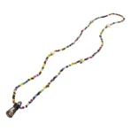 Collar Rosario Santa Muerte Negra Un Hilo Eleke