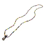 Collar Rosario Santa Muerte Negra Un Hilo Eleke