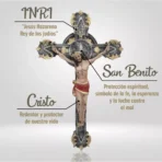 Crucifijo San Benito 47x30 cm, protección espiritual para hogar - Image 5