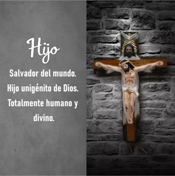 Crucifijo Santísima Trinidad 45 cm, símbolo de fe y protección - Image 4