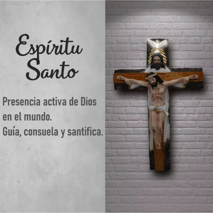 Crucifijo Santísima Trinidad 45 cm, símbolo de fe y protección - Image 5