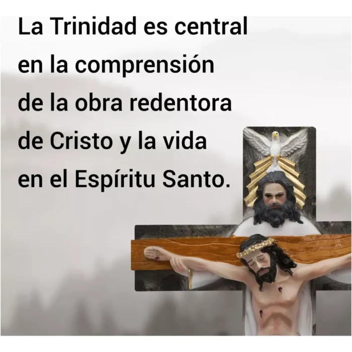 Crucifijo Santísima Trinidad 45 cm, símbolo de fe y protección - Image 7