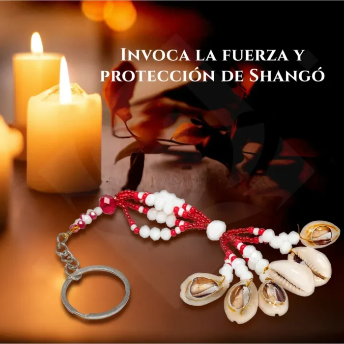 Llavero Shangó, amuleto ritual de fuerza y amor - Image 5