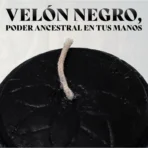 Velón negro para cortar trabajos, parafina aromática ritual - Image 3