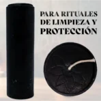 Velón negro para cortar trabajos, parafina aromática ritual - Image 4