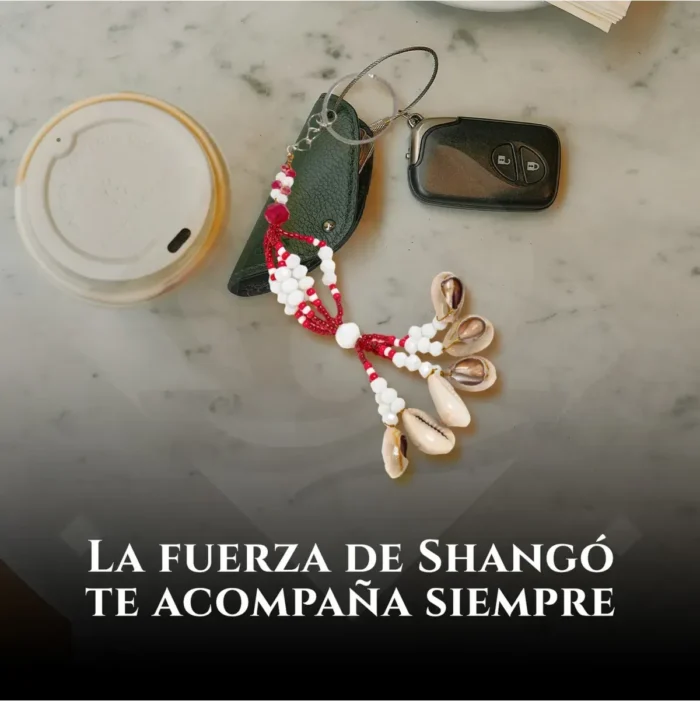 Llavero Shangó, amuleto ritual de fuerza y amor - Image 7