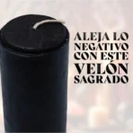Velón negro para cortar trabajos, parafina aromática ritual - Image 6