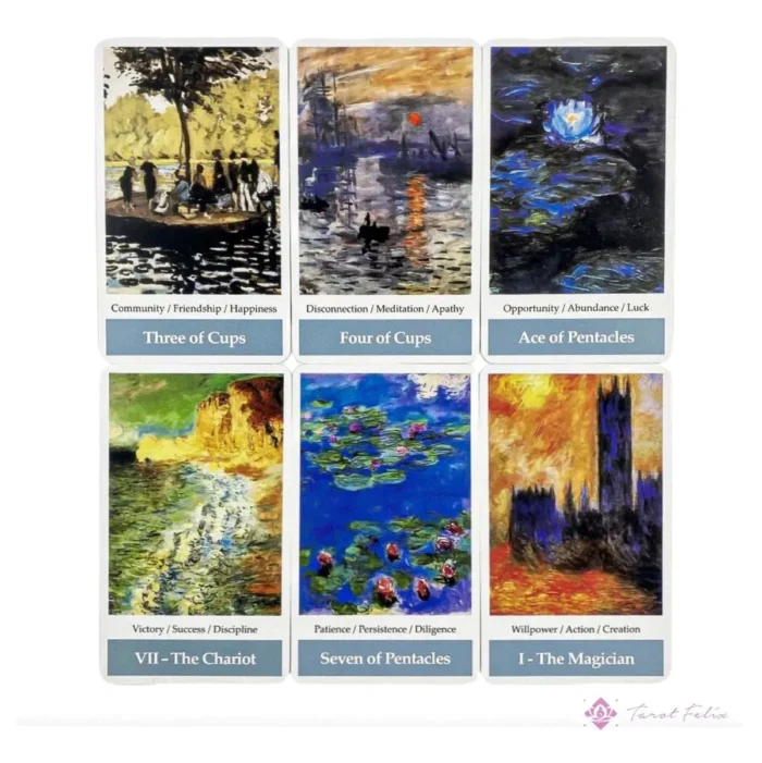 Cartas Tarot De Monet Impresionista Artistico Ilustrado - Image 3