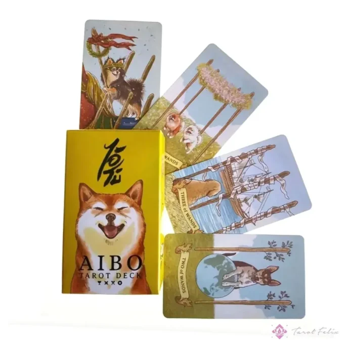 Cartas Tarot Aibo Perros Divertidos Mascota 78 Cartas+Guia - Image 3