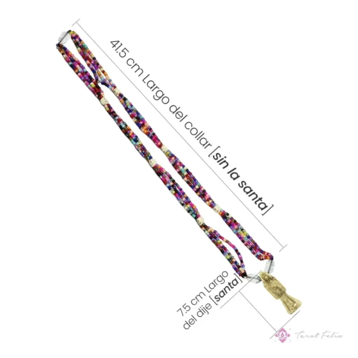 Mazo Santa Muerte Dorada, abundancia y protección curado - Image 4
