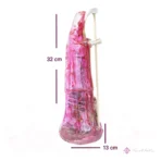 Santa Muerte Rosa 30 cm, amor y paz con biblia incluida - Image 3
