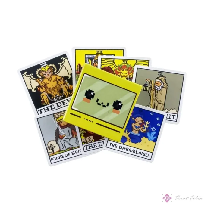 Cartas Tarot Rider Pixeles Retro 8 Bits Videojuegos + Guía - Image 5