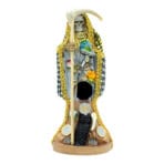 Santa Muerte 3 metales 15 cm curada