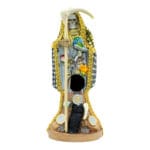 Santa Muerte 3 metales 15 cm curada