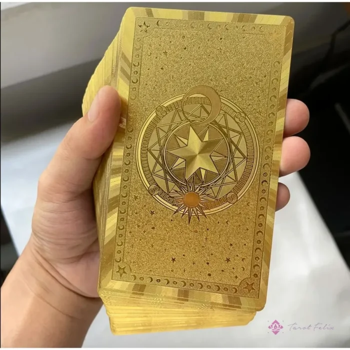 Cartas Tarot Rider Pvc Dorado Premium Elegantes Y Resistente - Image 8