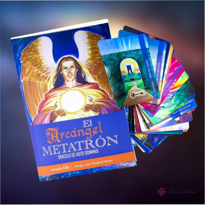 Tarot Oráculo Del Arcángel Metatron 55 Cartas + Libro Fisico - Image 2