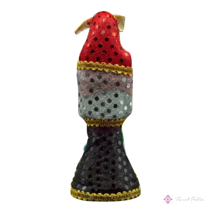 Santa Muerte 3 Virtudes 30 Cm Vestida Curada + Biblia - Image 3