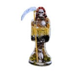 Santa Muerte 7 Potencias Semillas Transparente 15Cm+Libro
