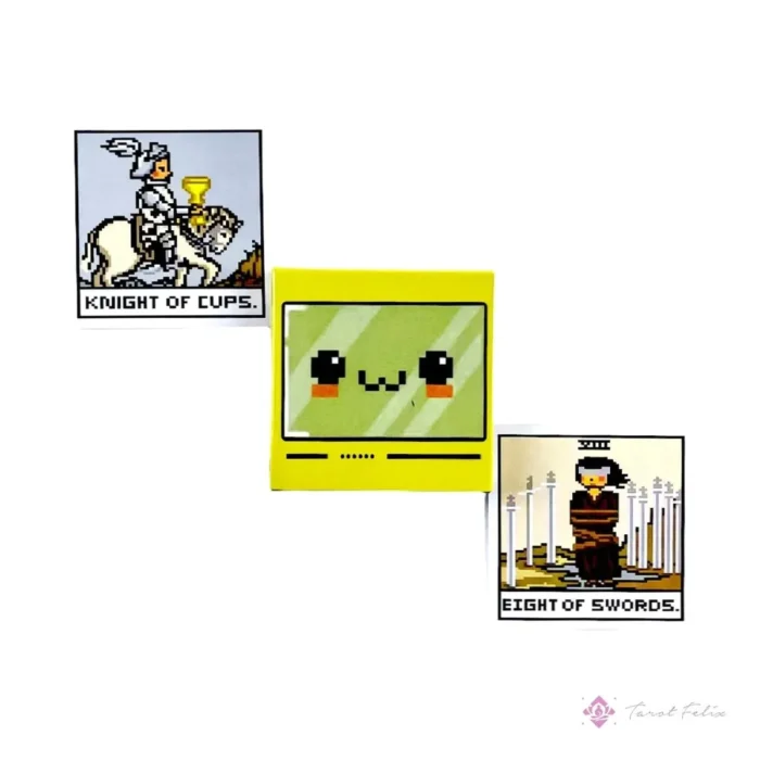 Cartas Tarot Rider Pixeles Retro 8 Bits Videojuegos + Guía - Image 4