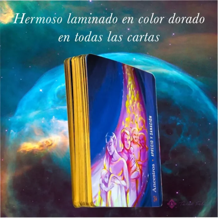 Tarot Oráculo Del Arcángel Metatron 55 Cartas + Libro Fisico - Image 5